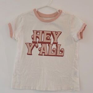 Tiny whales Hey Y’all Ringer tee